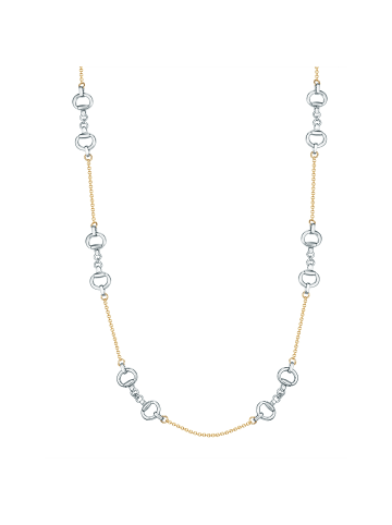 Lulu & Jane Kette bi-Color in gelbgold