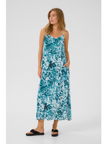 Kaffe Kleid KAthora Regular fit in Teal Leopard Print