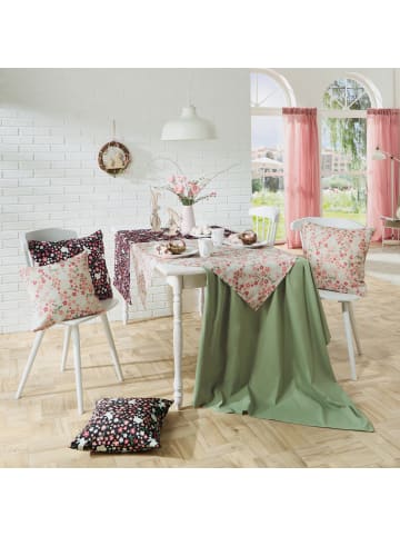 Erwin Müller Baumwolle Tischdecke in natur-rosé