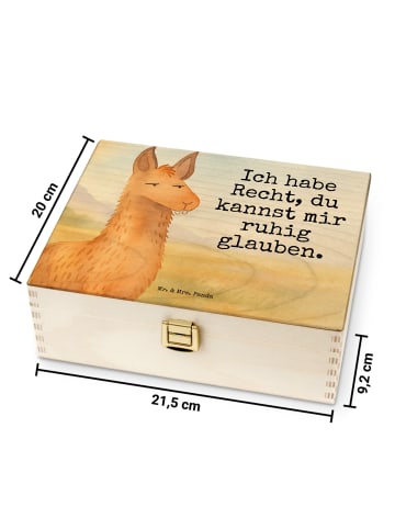 Mr. & Mrs. Panda Tee Box Lamakopf Genervt Design mit Spruch in Weiß