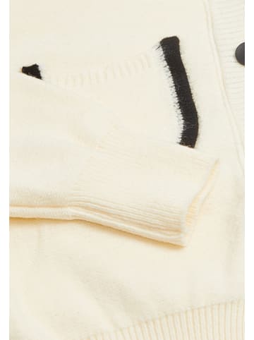 CARNEA Damen Strickjacke in Wollweiss