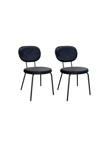 byLiving 2er-Set: Esszimmerstuhl Stack in schwarz