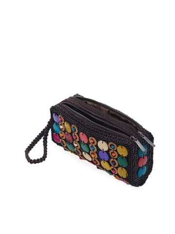 gaya Women Clutch in Brown Multicolor