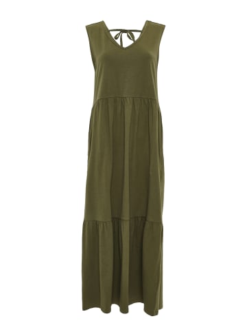 Threadbare Kleid THB Byers Tiered in olive