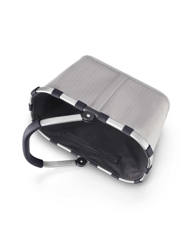 Reisenthel carrybag - Einkaufskorb (teddy leo olive) in herringbone grey