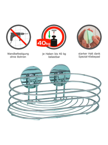 Wenko Turbo-Loc® Wandablage in Chrom