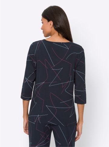 Sieh an! Freizeitshirt in marine-bedruckt