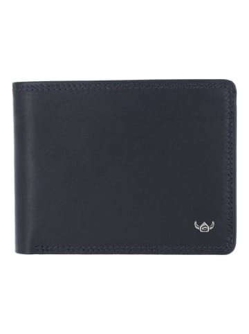 Golden Head Polo Geldbörse RFID Schutz Leder 12 cm marineblau