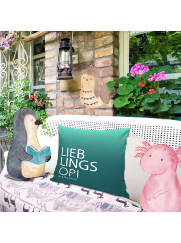 Mr. & Mrs. Panda kuschelkissen 40x40 Opi mit Spruch in Aquarellblau