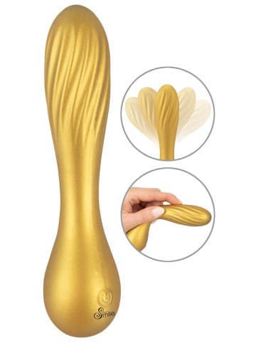 Sweet Smile Vibrator Flexible Swirl in gold