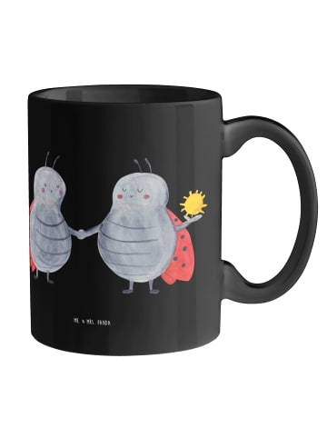 Mr. & Mrs. Panda Tasse Zwillinge Spaß mit Spruch in Schwarz