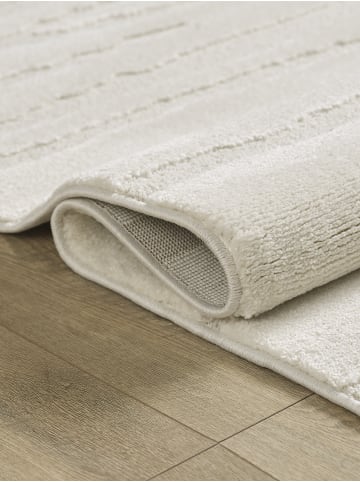 KADIMA DESIGN Kurzflorteppich Abstrakt pflegeleicht Wohnzimmer Schlafzimmer Flur in Creme