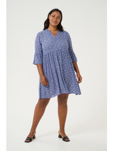 KAFFE curve Kleid KClaurena in Blue/Chalk Flower Print