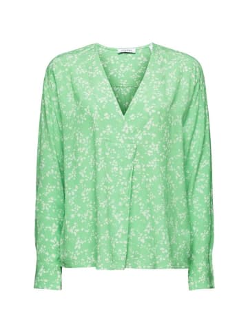 ESPRIT Langarmbluse in citrus green