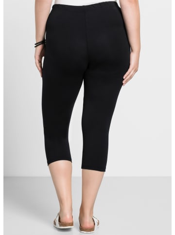 sheego Caprileggings in schwarz