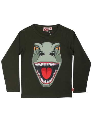 Danefae Langarmshirt T-Rex Dino in Grün