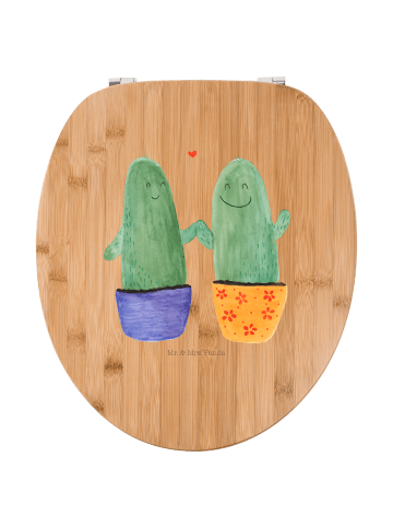 Mr. & Mrs. Panda WC Deckel Kaktus Liebe ohne Spruch in Braun