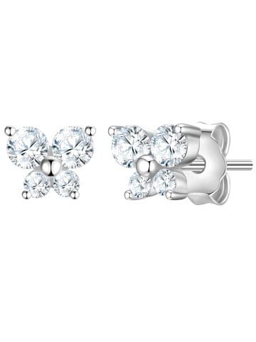 Glanzstücke München Ohrringe Schmetterling aus Sterling Silber mit Zirkonia in silber