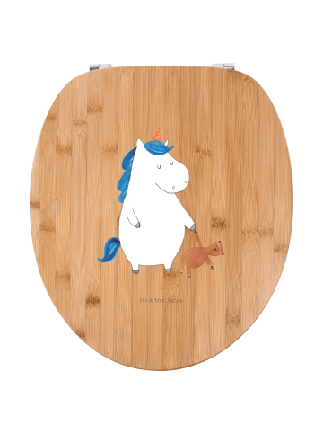 Mr. & Mrs. Panda WC Sitz Einhorn Teddy ohne Spruch in Braun