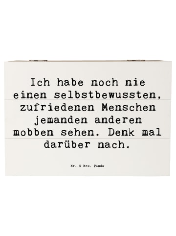 Mr. & Mrs. Panda Box Spruch Mobbing bewältigen mit Spruch in Weiß