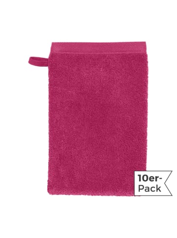 Erwin Müller Frottier Waschhandschuh 10er-Pack Heidenheim in fuchsia