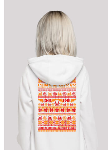 F4NT4STIC Hoodie Guns n' Roses Weihnachten Christmas in weiß