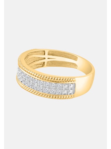 Diamant Exquis Ring aus 375 Gelbgold mit Diamant