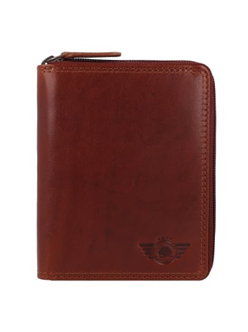 Greenburry Vintage Geldbörse RFID Schutz Leder 12.5 cm in natur