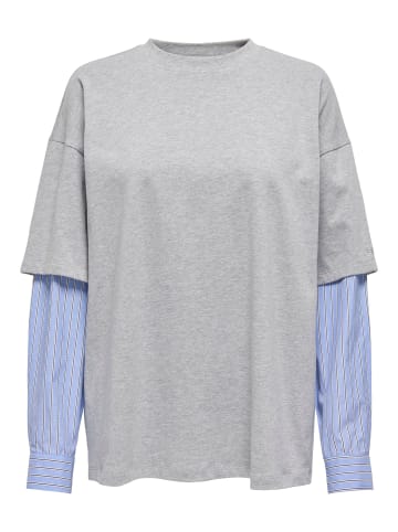 ONLY Top in Light Grey Melange