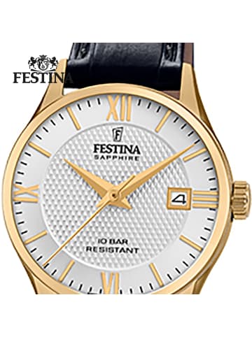 Festina Analog-Armbanduhr Festina Swiss Made schwarz klein (ca. 29mm)