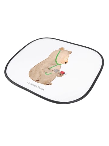 Mr. & Mrs. Panda Sonnenschutz Auto Bär Arzt ohne Spruch in Weiß