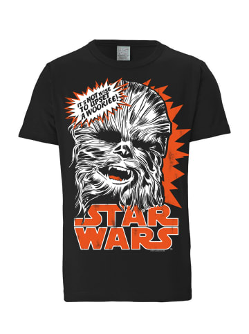 Logoshirt T-Shirt Star Wars - Chewbacca in schwarz