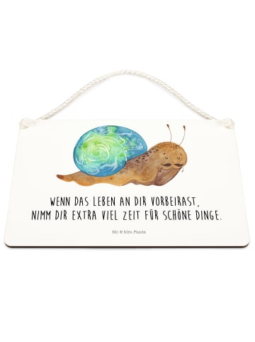 Mr. & Mrs. Panda holzbild Schnecke Sir mit Spruch in Weiß