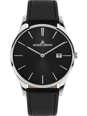 Jacques Lemans Uhr in Schwarz