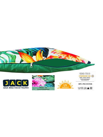 JACK 2er Set Motiv Outdoor Kissenhülle Kissenbezug 45x45cm in Flowers