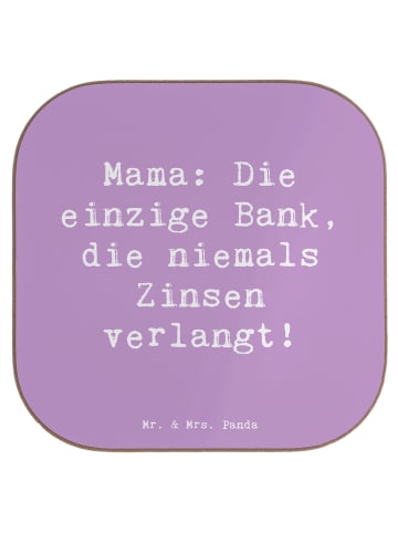 Mr. & Mrs. Panda Tassenuntersetzer Spruch Mutter Bank mit Spruch in Lavendeltraum