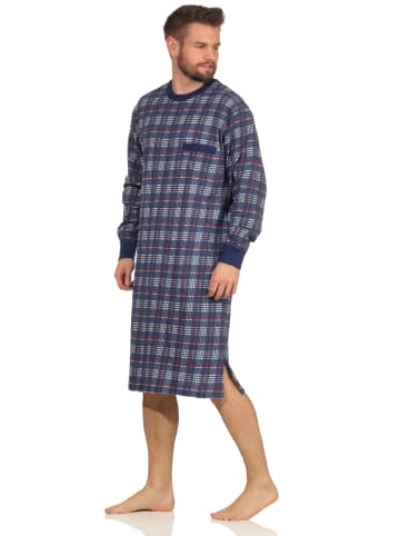 NORMANN Nachthemd langarm Bündchen - 46880 in schwarz