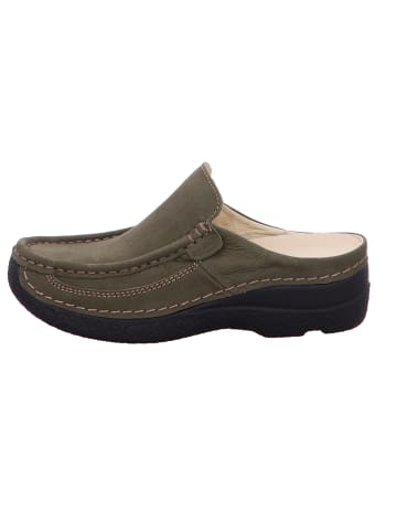 wolky Klassische Pantolette in grün