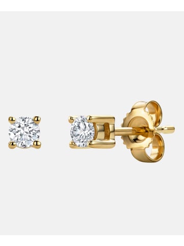 Diamant L'éternel Ohrringe aus 585 Gelbgold mit 0.2 Karat Diamant