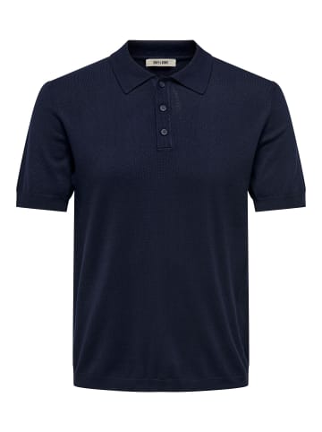 ONLY & SONS Polo in Dark Navy 1