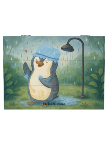 Mr. & Mrs. Panda fotobox Pinguin Duschen Design ohne Spruch in Weiß