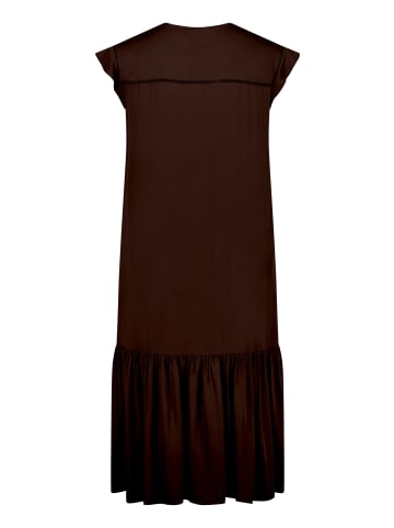 CARTOON Casual-Kleid mit Flügelärmeln in Dunkelbraun