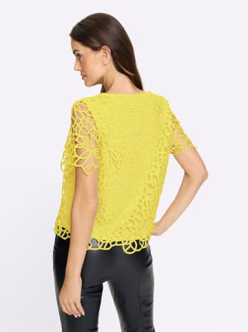 Heine Spitzen-Bluse in limone