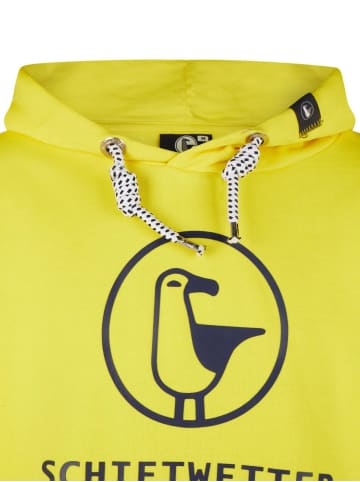 SCHIETWETTER Kapuzenhoodie in yellow/navy