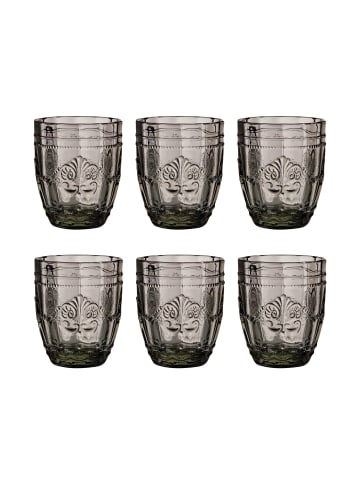 Butlers 6x Gläser 250ml VICTORIAN in Grau