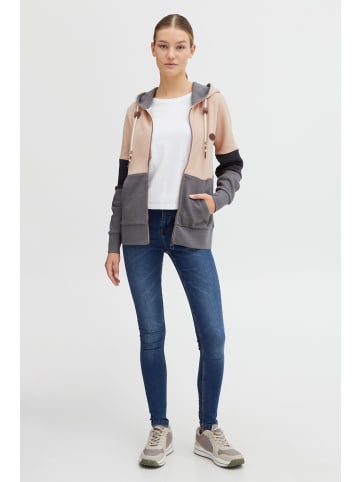 Oxmo Strickjacke OXKate 21800074-ME Sweatjacke mit Kapuze in Rosa