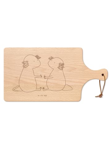 Mr. & Mrs. Panda Holzbrettchen Axolotl Liebe ohne Spruch in Transparent