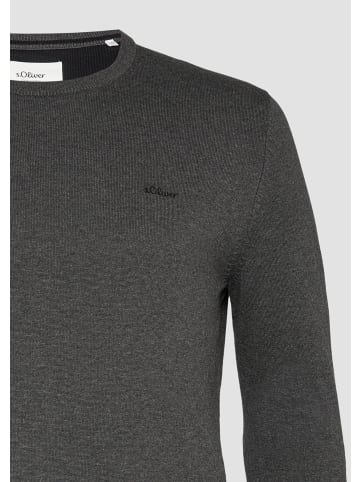 s.Oliver Strickpullover langarm in Grau