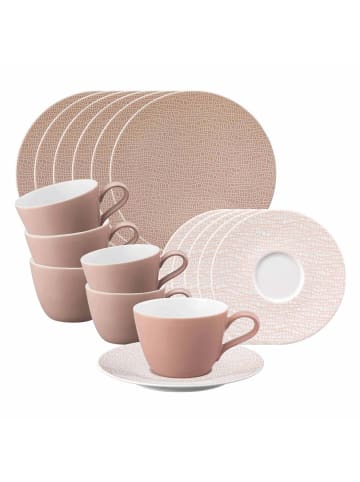Seltmann Weiden 18er Set Kaffeeservice Life Fashion in Posh Rose