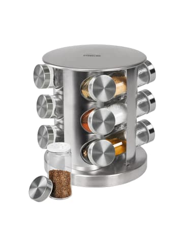 Stoneline Gewürzregal, drehbar | Edelstahl in Silber